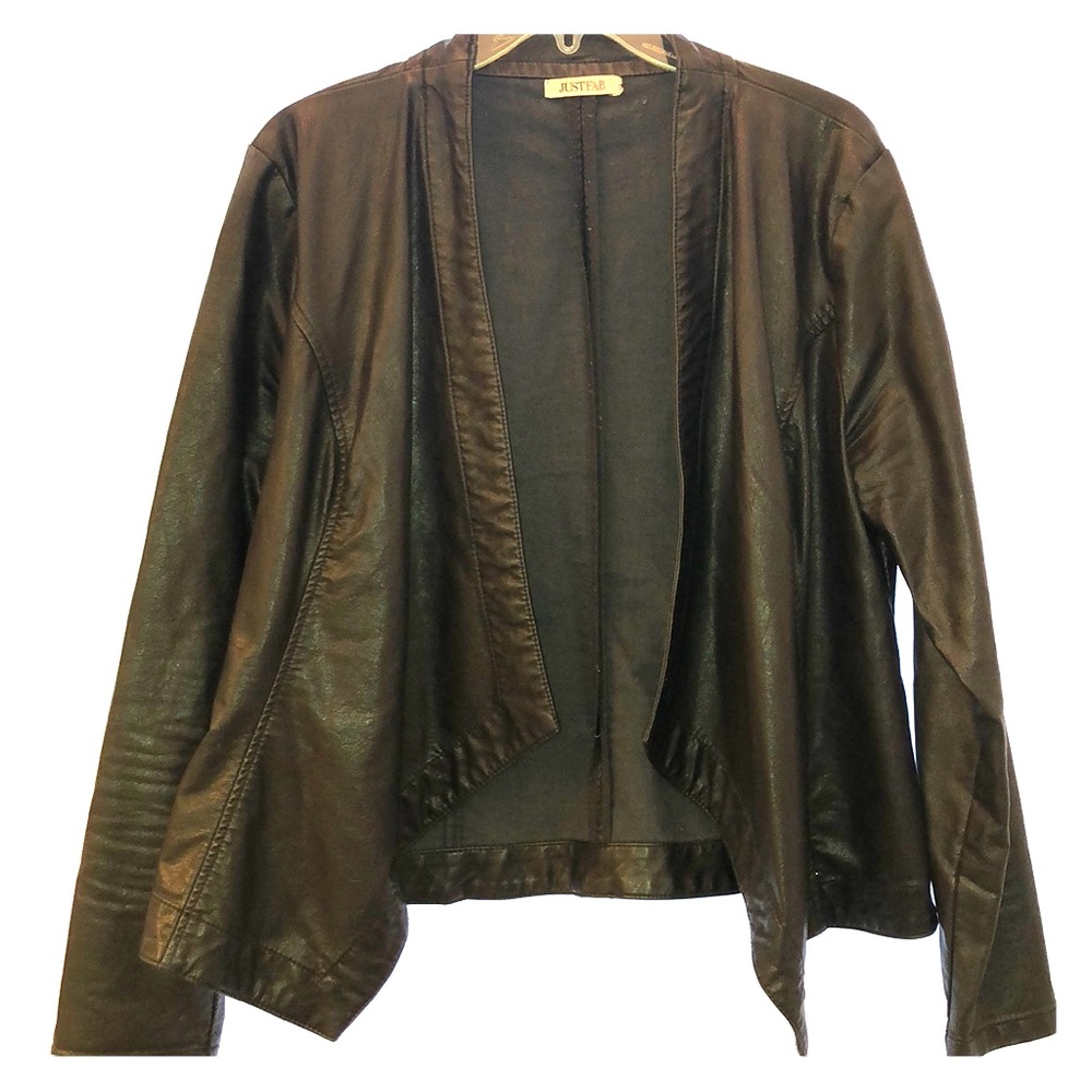 Black Faux Leather Jacket
